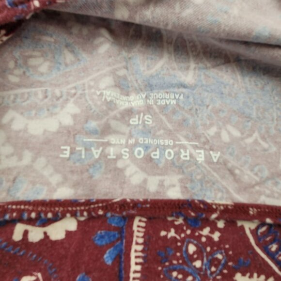 Aeropostale Womens Tank Top Paisley Print Spaghetti Strap Size Small JH1816 - Picture 6 of 6